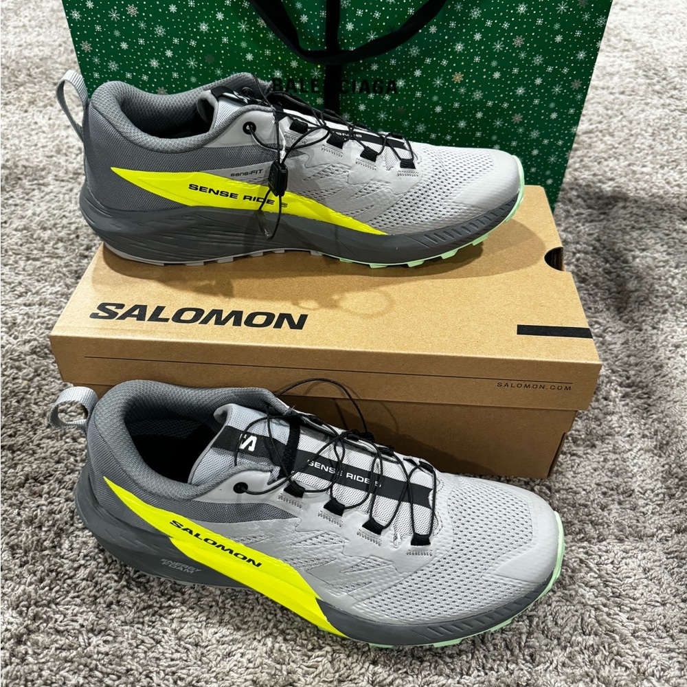 SALOMON SENSE RIDE 5 TRAIL RUNNING SHOES - SS23 size 11.5